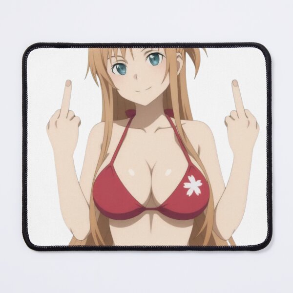 Item preview, Anime Waifu Asuna - Middle Finger designed and sold by Kuroi Pixel.
