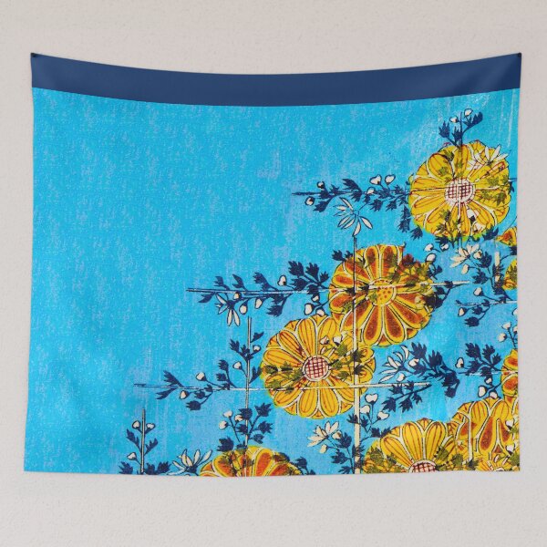 Item preview, Golden Blossoms on Sky Blue designed and sold by WheelieGdArt.