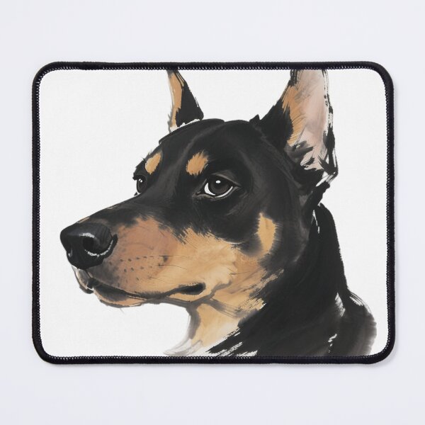 Item preview, Doberman Pinscher Ink Painting Close-up designed and sold by forget45studio.
