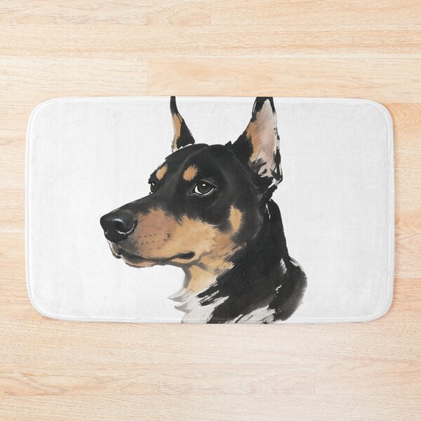 Item preview, Doberman Pinscher Ink Painting Close-up designed and sold by forget45studio.