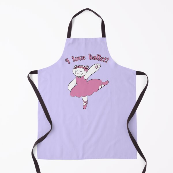 Item preview, I Love Ballet Cute Cat Ballerina designed and sold by HugSomeNettles.