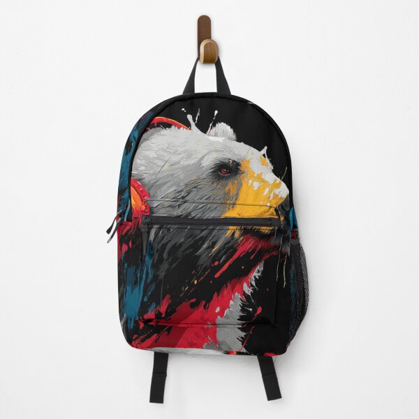 Item preview, Dj Bear Grizzly Colorful With Headphones Art designed and sold by GrinGalore.