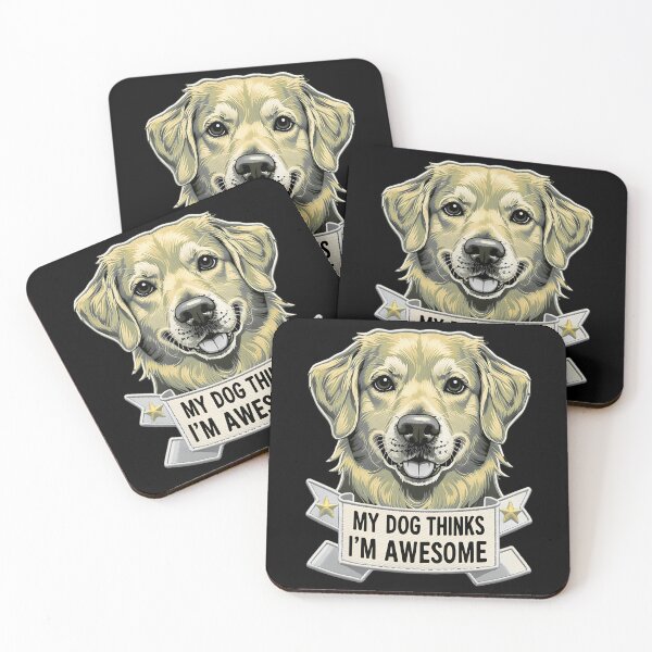 Item preview, My Dog Thinks I’m Awesome Funny Pet Art designed and sold by ArtDesignTp.