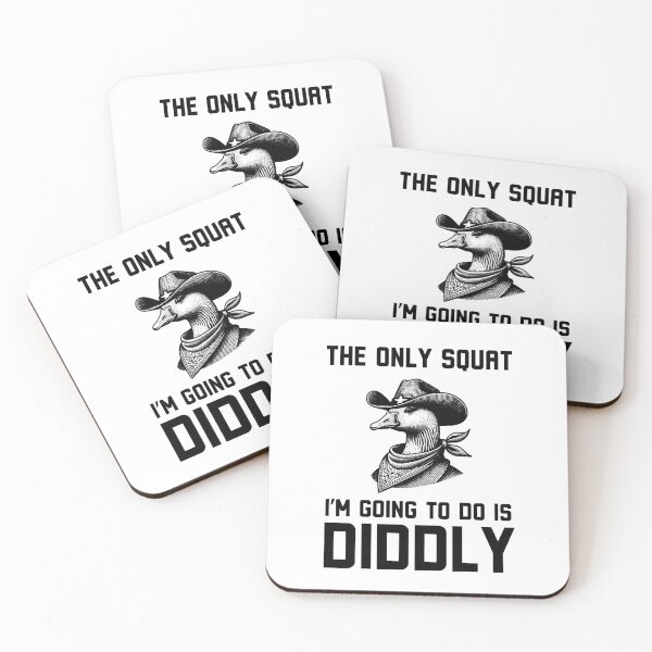 Item preview, The only Squat I'm going to do is diddly funny Goose cowboy designed and sold by snowry.