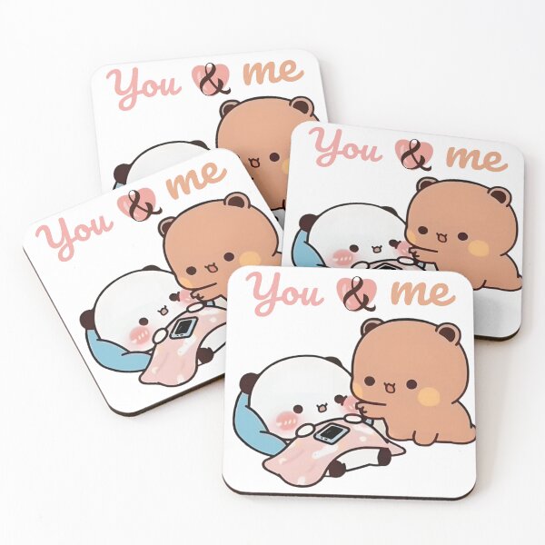 Item preview, You And Me Dudu Teasing Bubu Panda And Brownie Bear True Love Couple 2026 designed and sold by BlueSkylineArts.