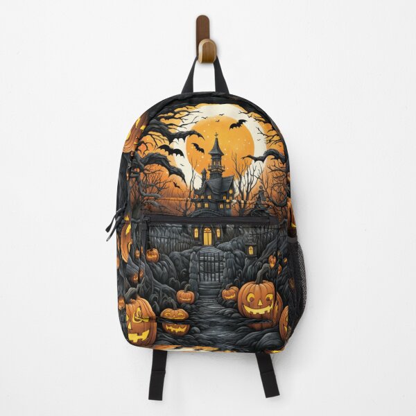 Item preview, Vintage Autumn Haloween Scene Pumpkins Halloween Castle designed and sold by GrinGalore.