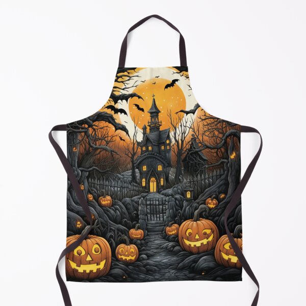 Item preview, Vintage Autumn Haloween Scene Pumpkins Halloween Castle designed and sold by GrinGalore.