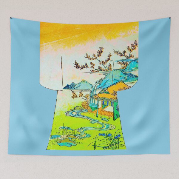 Item preview, Golden Sky Over Mountain Retreat designed and sold by WheelieGdArt.