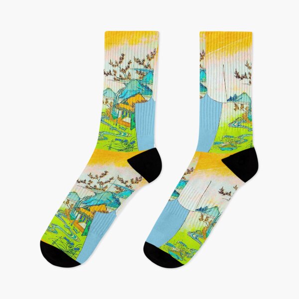 Item preview, Golden Sky Over Mountain Retreat designed and sold by WheelieGdArt.