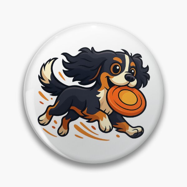 Item preview, Playful Cavalier King Charles – Cartoon Frisbee designed and sold by IDBPG.