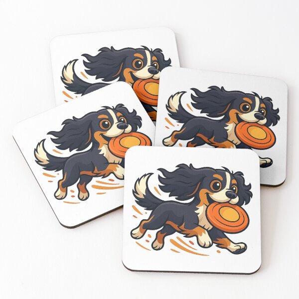 Item preview, Playful Cavalier King Charles – Cartoon Frisbee designed and sold by IDBPG.