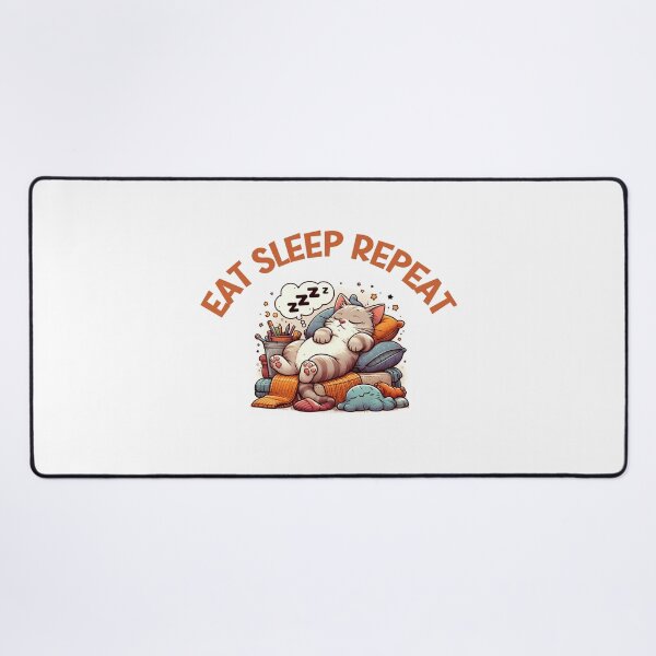 Item preview, Eat Sleep Repeat – Funny Sleeping Cat Shirt for Cat Lovers designed and sold by Maggiepeshop.