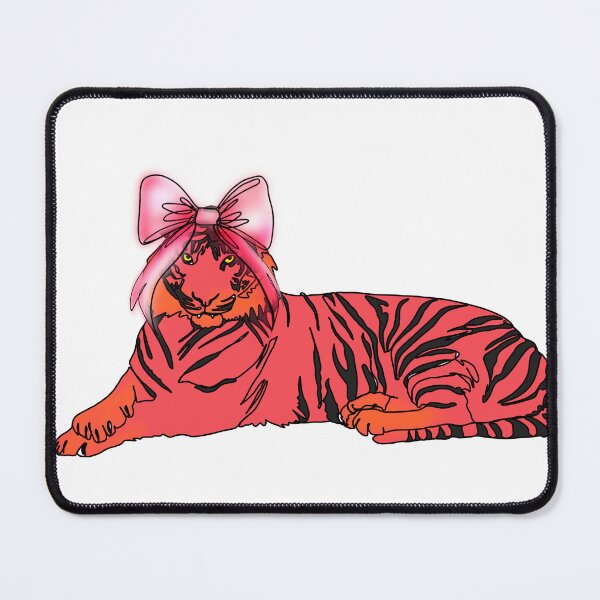 Item preview, Maple the Tiger Drawing with pink Bow – animalzinhats designed and sold by Ashley’sAnimalz.