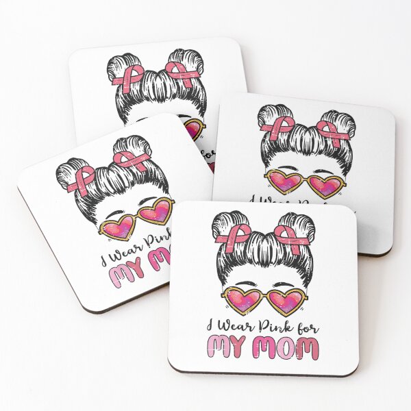 Item preview, I Wear Pink For My Mom Breast Cancer Awareness Girls Kids designed and sold by iam8lu3.