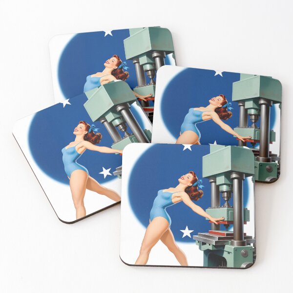 Item preview, Press On to Win – 1940s WWII Pinup Poster by George Petty Inspired Art designed and sold by Lightning-Lace.