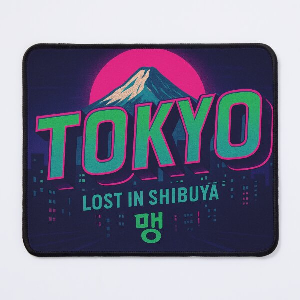 Item preview, Title: Tokyo Lost in Shibuya × 땡 DDAENG – Neon Cyberpunk Japan Design designed and sold by SiseonStudio.