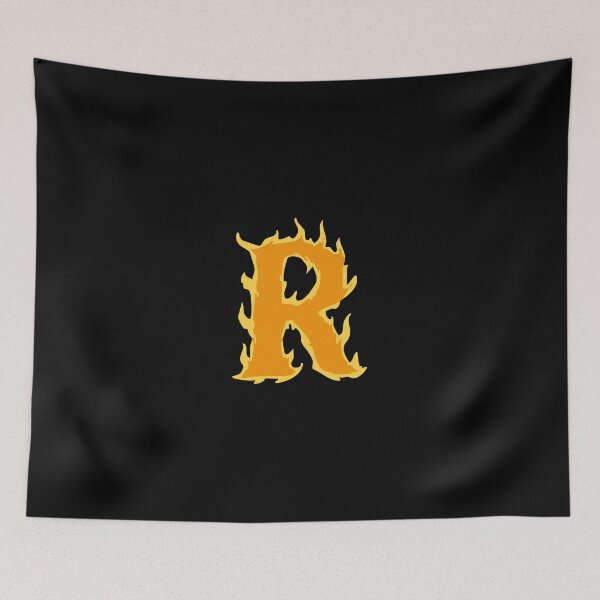 Item preview, Fire Letter R Typography – Flaming Alphabet Art designed and sold by uncoXab.