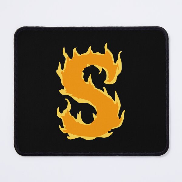 Item preview, Fire Letter S Typography – Flaming Alphabet Art designed and sold by uncoXab.
