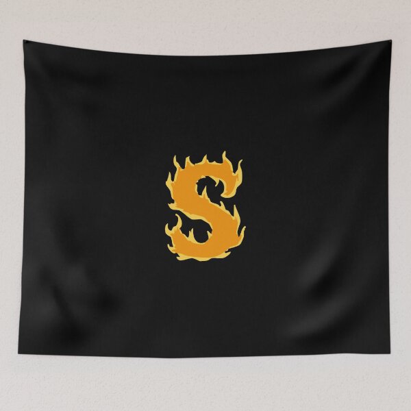 Item preview, Fire Letter S Typography – Flaming Alphabet Art designed and sold by uncoXab.
