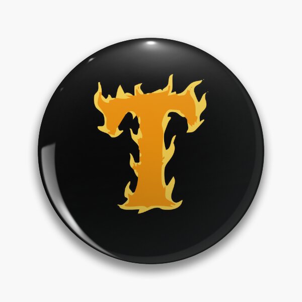 Item preview, Fire Letter T Typography – Flaming Alphabet Art designed and sold by uncoXab.