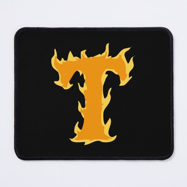 Item preview, Fire Letter T Typography – Flaming Alphabet Art designed and sold by uncoXab.