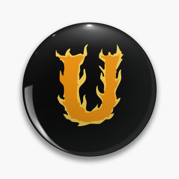 Item preview, Fire Letter U Typography – Flaming Alphabet Art designed and sold by uncoXab.