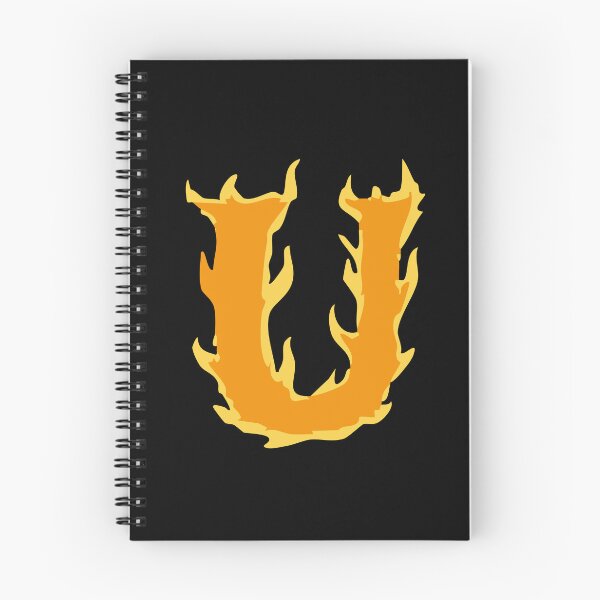 Item preview, Fire Letter U Typography – Flaming Alphabet Art designed and sold by uncoXab.