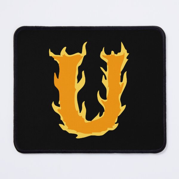 Item preview, Fire Letter U Typography – Flaming Alphabet Art designed and sold by uncoXab.