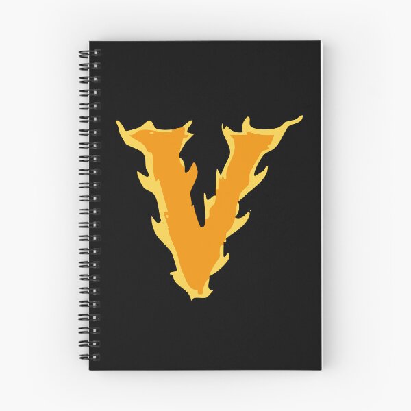 Item preview, Fire Letter V Typography – Flaming Alphabet Art designed and sold by uncoXab.