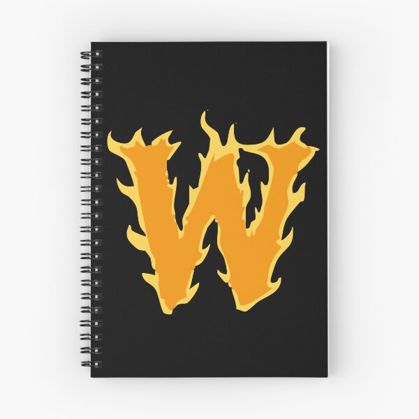 Item preview, Fire Letter W Typography – Flaming Alphabet Art designed and sold by uncoXab.