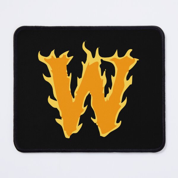 Item preview, Fire Letter W Typography – Flaming Alphabet Art designed and sold by uncoXab.