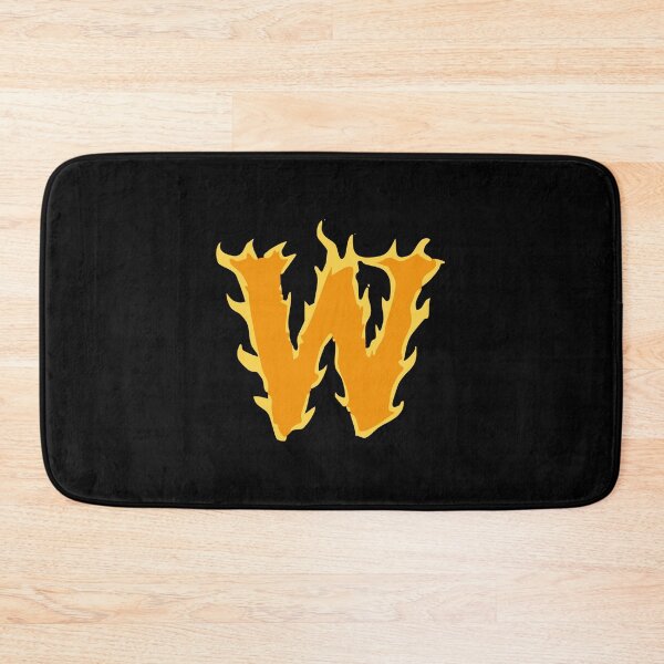 Item preview, Fire Letter W Typography – Flaming Alphabet Art designed and sold by uncoXab.