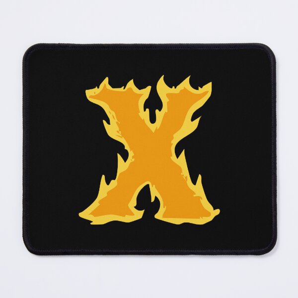 Item preview, Fire Letter X Typography – Flaming Alphabet Art designed and sold by uncoXab.