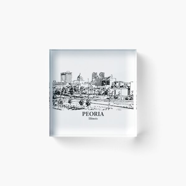 Item preview, Peoria - Illinois designed and sold by Lakeric Cityscapes.