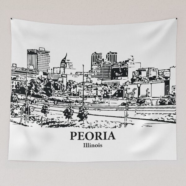 Item preview, Peoria - Illinois designed and sold by Lakeric Cityscapes.