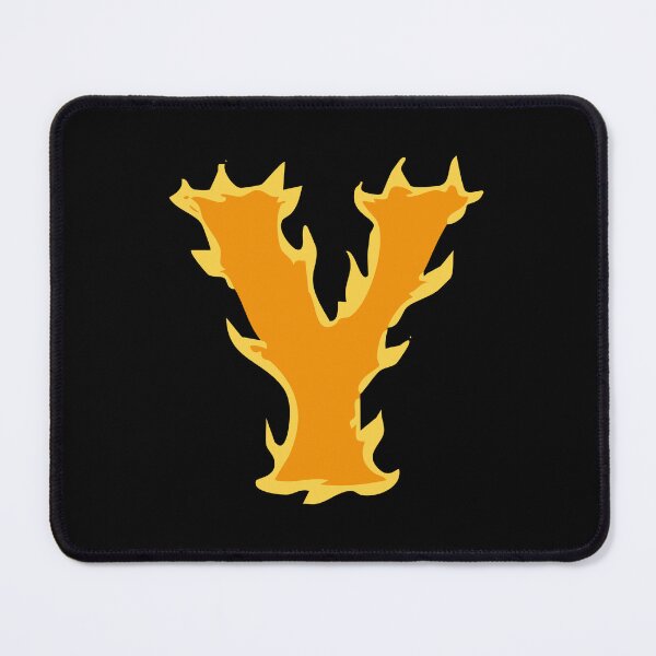 Item preview, Fire Letter Y Typography – Flaming Alphabet Art designed and sold by uncoXab.