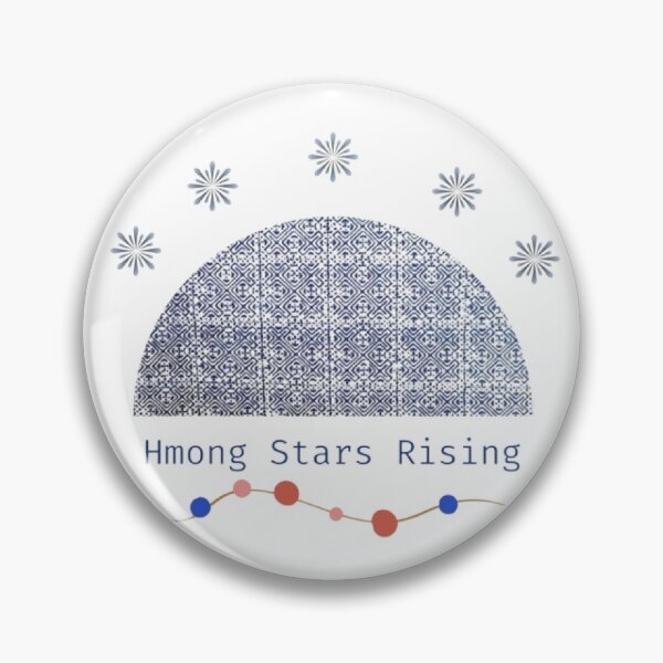 Item preview, Hmong Stars Rising – Tribal Pattern Design in Indigo designed and sold by PimTribe.