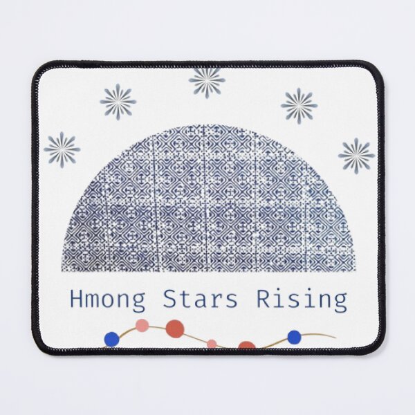 Item preview, Hmong Stars Rising – Tribal Pattern Design in Indigo designed and sold by PimTribe.