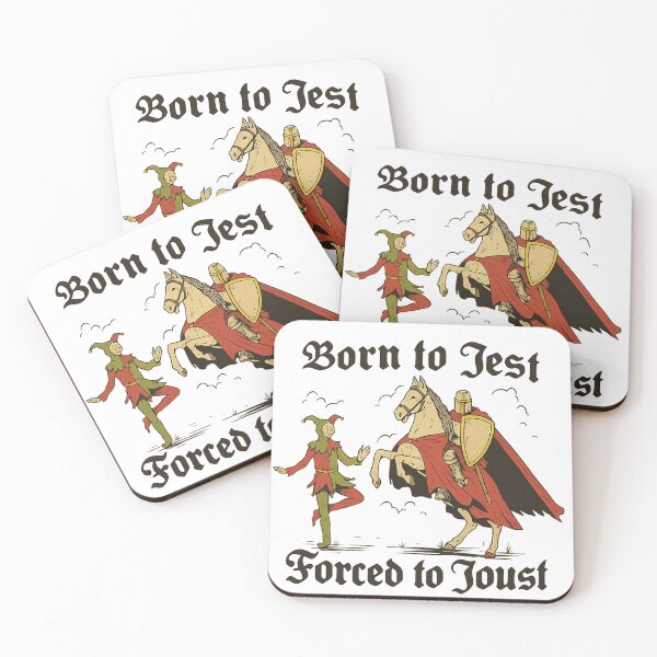 Item preview, Born to Jest Forced to Joust, Funny Meme, Medieval Vintage, Knights designed and sold by toongstudio.