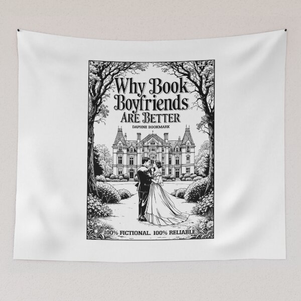 Item preview, Why Book Boyfriends Are Better Funny Bookish Romance Cover designed and sold by GrandeDuc.