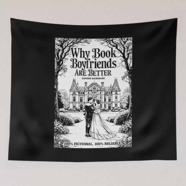 Item preview, Why Book Boyfriends Are Better Funny Bookish Romance Cover designed and sold by GrandeDuc.