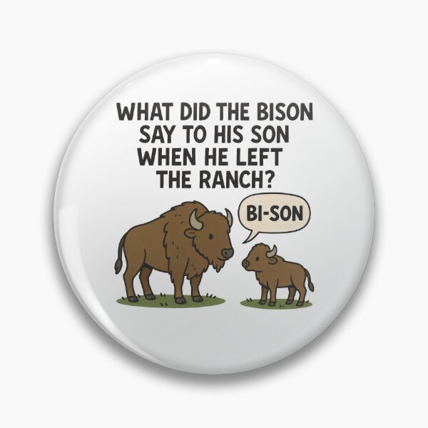 Item preview, Bi Son – Funny Bison Dad Joke Pun designed and sold by Punny Graves.