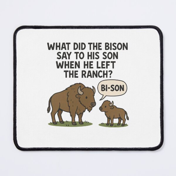 Item preview, Bi Son – Funny Bison Dad Joke Pun designed and sold by Punny Graves.