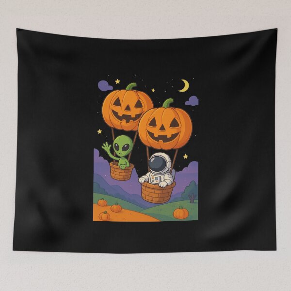 Item preview, Pumpkin Balloon Ride designed and sold by HEERMANArt.