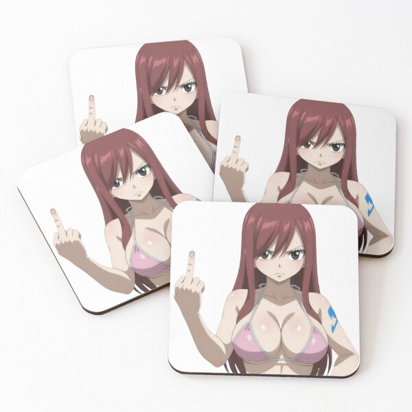 Item preview, Anime Erza Middle Finger - Waifu designed and sold by Kuroi Pixel.