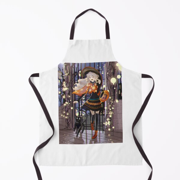 Item preview, Enchanted Witch & Black Cat Halloween Night | Magical Autumn Journey designed and sold by TiffanyPotts.
