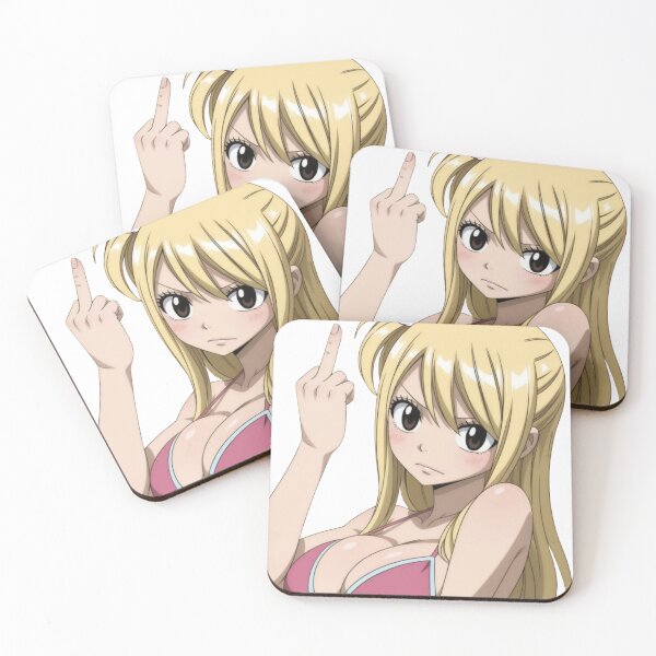 Item preview, Anime Lucy Middle Finger - Waifu designed and sold by Kuroi Pixel.