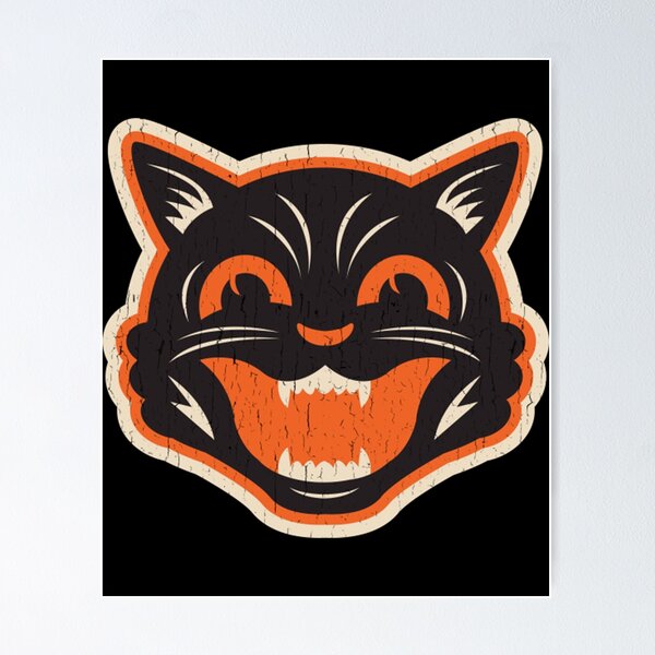 Item preview, Halloween Black Cat - Distressed designed and sold by ytokkeq.