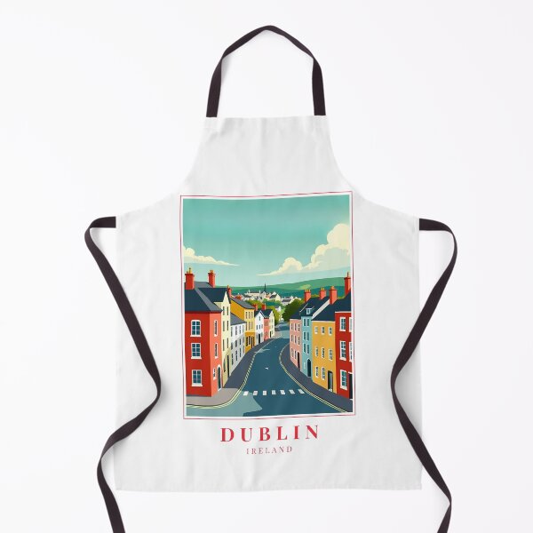 Item preview, Dublin Ireland Illustration – Literary Soul & Georgian Splendor designed and sold by MapMyMiles.