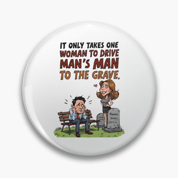 Item preview, One Woman, Many Graves – Funny Cartoon Satire designed and sold by RAKO13.